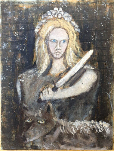 Olier huile sur toile - huile,