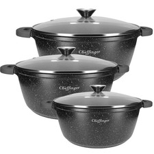 Lot de 3 Marmites avec