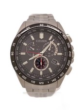 Citizen Eco-Drive E660-S119936 Radio-Pilotée Noir SLV Rond Solaire Montre Hommes