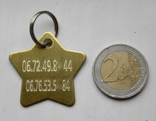 MEDAILLE GRAVEE CHIEN ETOILE