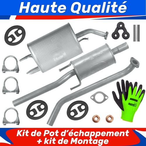 Kit pot échappement pour - de, d'échappement