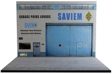Diorama Garage SAVIEM -