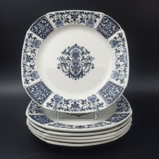 GIEN - 6 SQUARE EARTHENWARE FLAT PLATES IBIS model