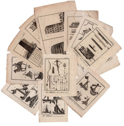 Lot gravures xviiie art - lot, de