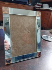 CADRE MIROIR PORTE PHOTO VINTAGE ANTIQUE PHOTO FRAME MIRROR ART DECO DIM 28X22CM