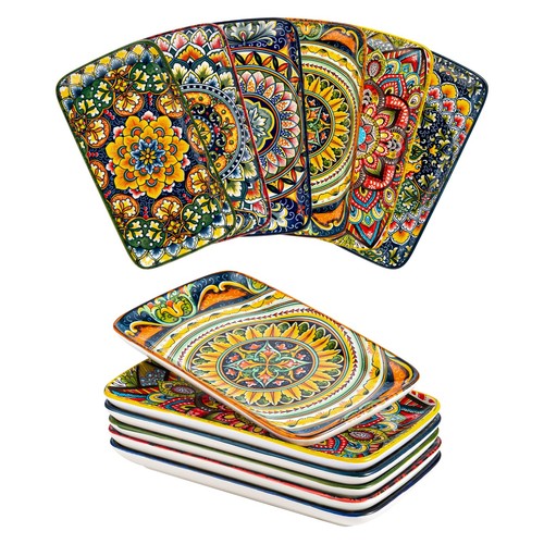 Assiettes rectangulaires - rectangulaires, en