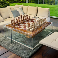 Ensemble échiquier fait main