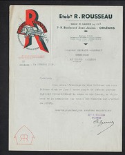 ORLEANS (45) STRAW & HAY PRESS ""R. ROUSSEAU / E. CADIER MANAGER"" in 1937