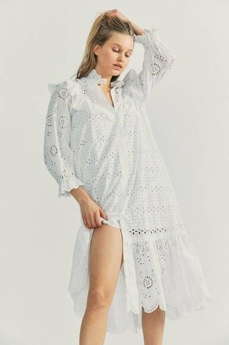 Robe midi longue - robe, coton