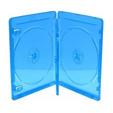 Boîtier rangement 3 BLU-RAY épais. 14mm Bleu 170x135x14mm