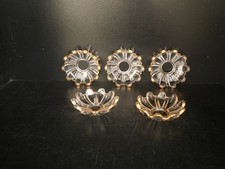 1 Bobèche Cup Cut Chandelier Applique Girandole Candle Holder Crystal Baccarat Gold