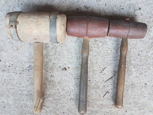 Lot ancien maillet - , marteau