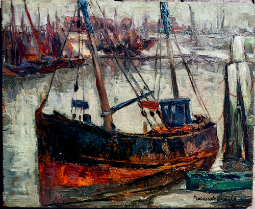 Superbe tableau signé rené - tableau,