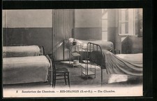 Old postcard Ris-Orangis, Sanatorium des Cheminots - One Room 
