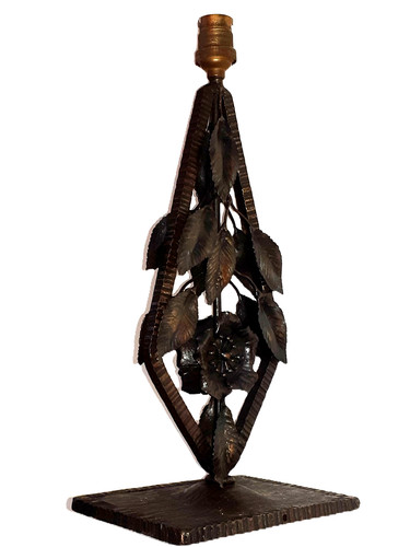 Grand pied lampe fer - pied, forgÉ