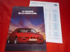 1992 BMW 8 Series E31 850CSi Brochure Brochure Depliant + Price List Pricelist