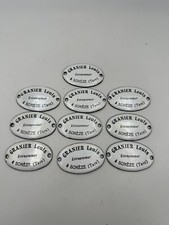 Lot Enamel Plates & Entrepreneur in Soreze & Tarn & Antique