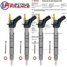 4x 0445117035 Bosch Injecteur