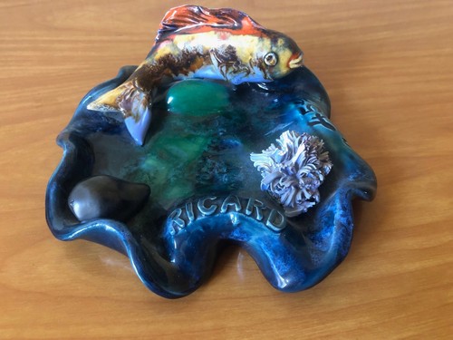 Ancien cendrier ricard - ancien,