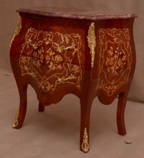 Louis XV style Marquetry commode with Marble top
