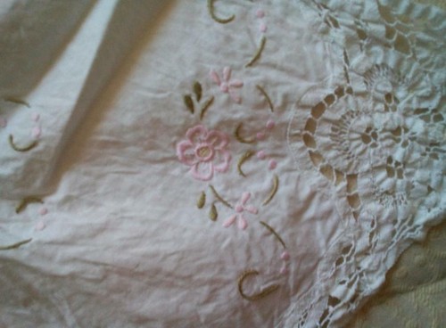 Linge ancien petite nappe - ancien,