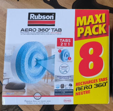 Lot de 8 recharges tabs Rubson AERO 360 Ultra Absorbant neutre neuf