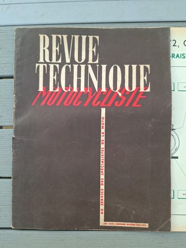 Revue technique moto 1949 - revue,