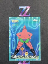 2025 Topps Chrome SpongeBob Aqua Lave 098/199 Patrick's Fishnets #191