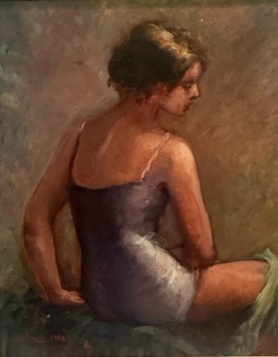 Tableau ancien huile portrait - tableau,