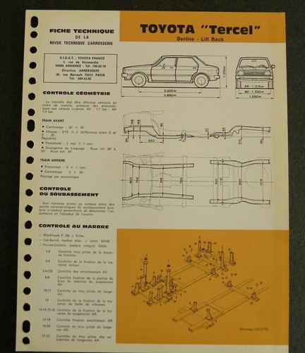 Fiche technique automobile