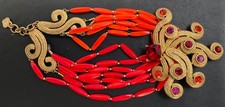 Vintage YSL Rive Gauche Statement Necklace