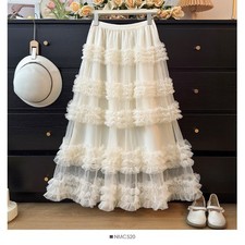Jupe En Tulle Ruchée à