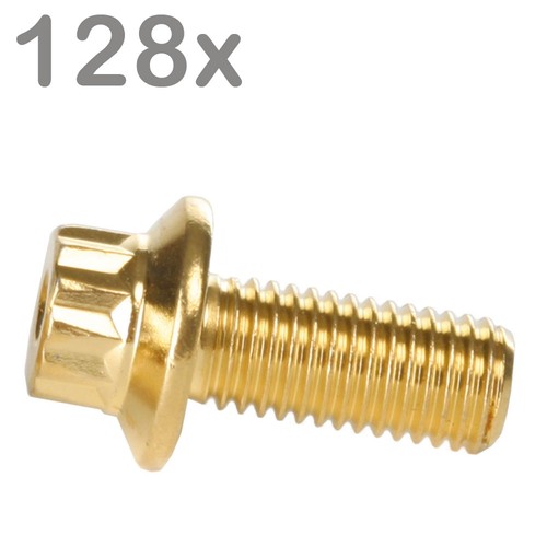 128 vis m7x16 inox goldlook - m7x16,