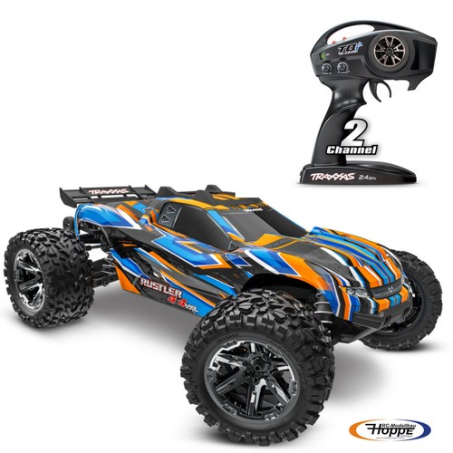 Traxxas rustler 4x4 vxl orange - traxxas,