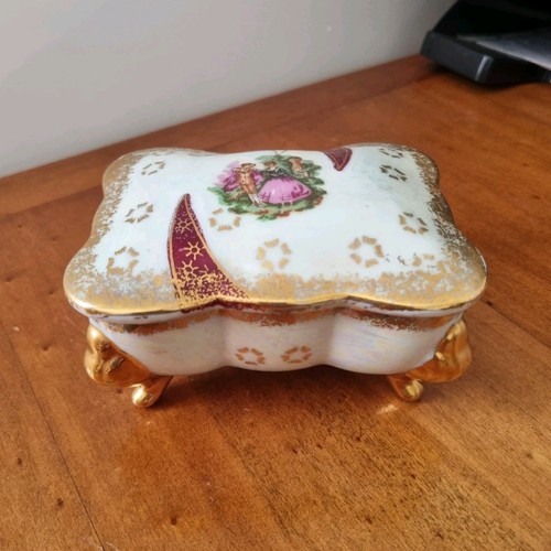 Boîte bijoux porcelaine - bijoux,