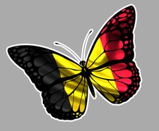 PAPILLONS DRAPEAU BELGIQUE