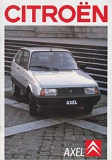 Catalogue Brochure Citroen Axel 07/1987 Belgique en français