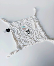 Doudou Marque Carré Blanc