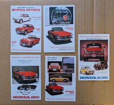 Honda S500/S600/S800 Postcard Set JDM Collectible 5-Piece Used