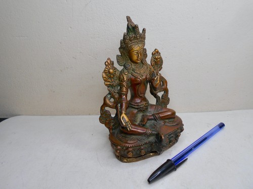 Ancienne statue bouddha - statue, en