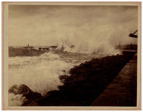 Ceylon colombo waves hitting - ceylon,,