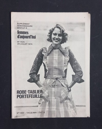 Patron vintage robe tablier - ,