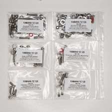 YAMAHA YZ 125 1982 1983 1984 1985 Kit vis CRUCIFORME inox moteur complet YZ125