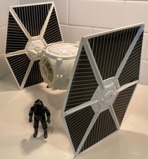 Vintage 1978 Imperial Tie fighter complete original (white) Working sound/lights
