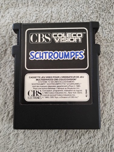 Cbs colecovision schtoumpfs - colecovision,
