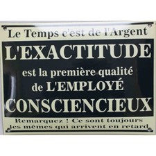 Plaque  de rue émaillée  