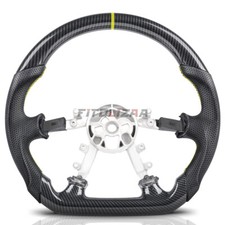 ?Hydro Dip Carbon Fiber Steering Wheel For Chevrolet Corvette C5 97-04 Yellow