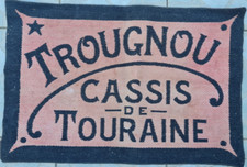 ANCIEN TAPIS DE JEUX DE CARTE