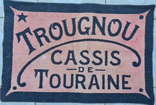 Ancien tapis jeux carte - tapis, de