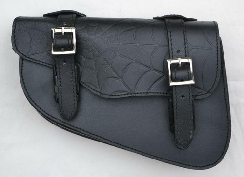 Sacoche laterale cuir toile - sacoche,